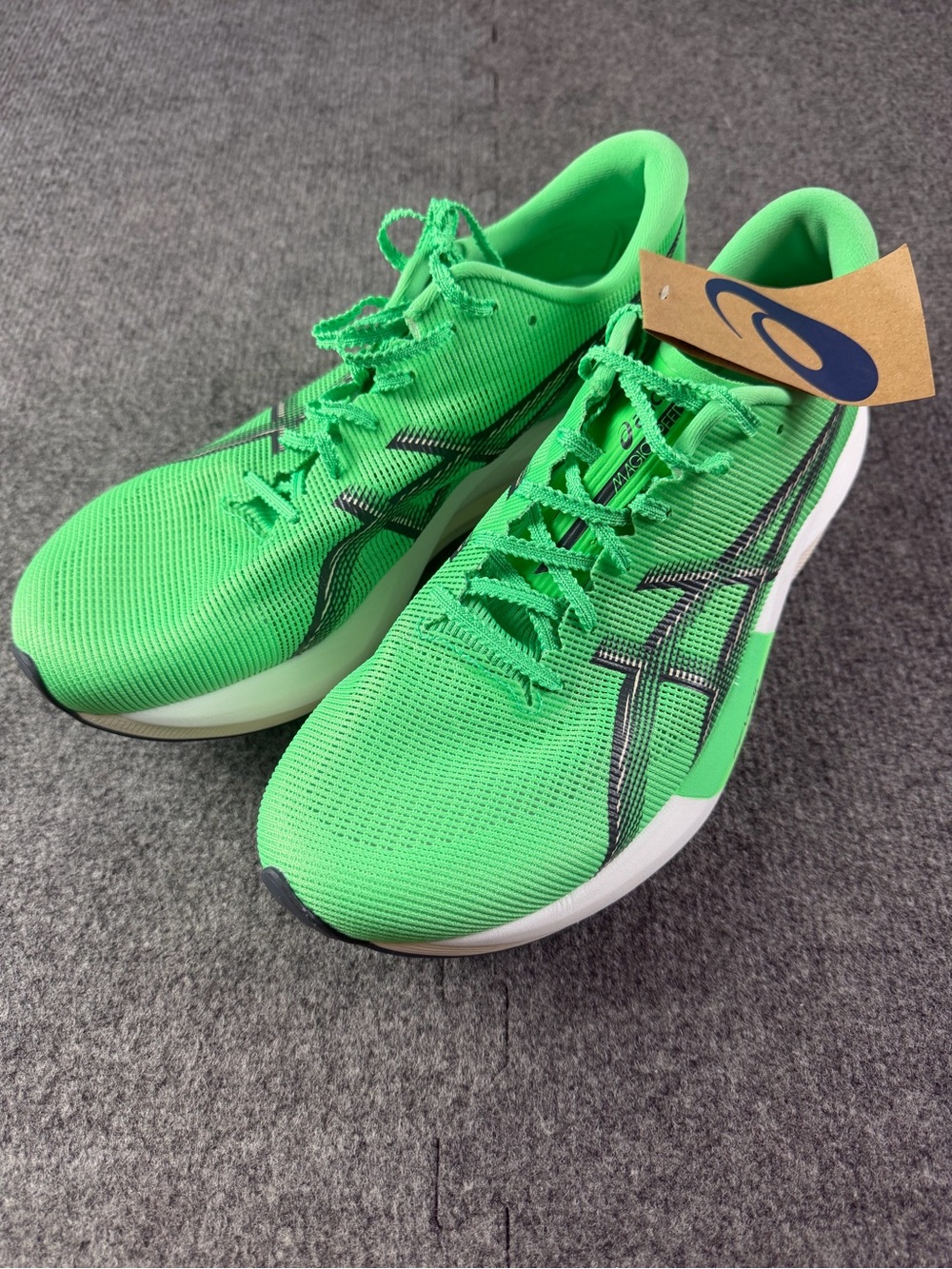 ASICS Magic Speed 5 Vital Green Mens Sneakers Size 10.5 NWOB